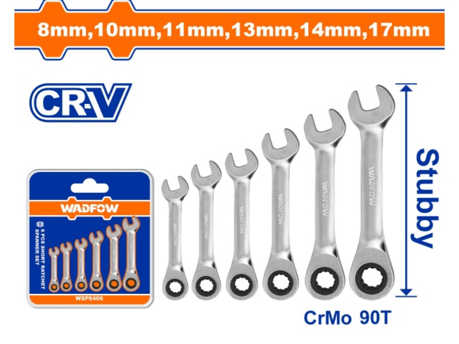 SET X 6 LLAVES COMBINADAS C CRIQUE WADFOW WSP6406 