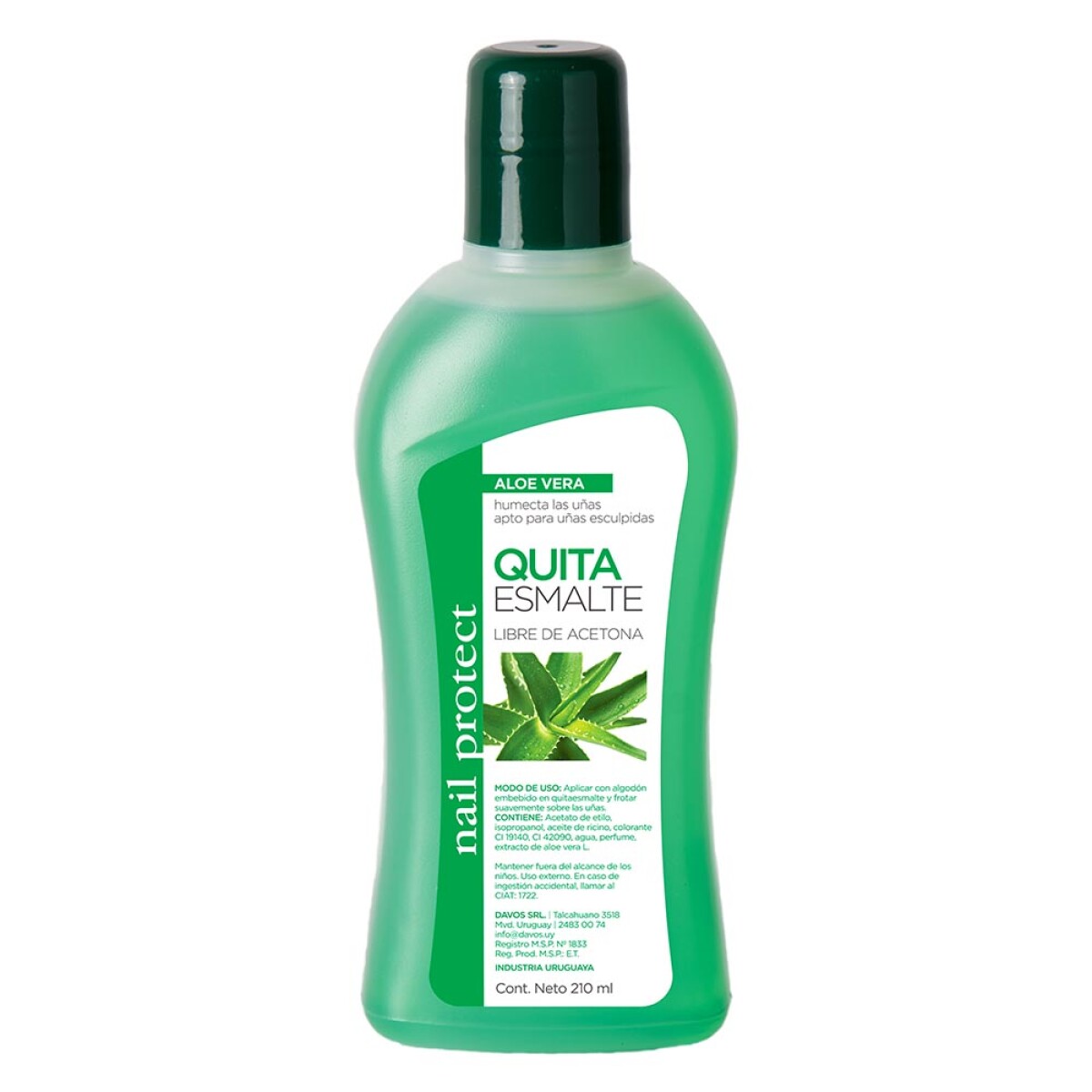 Quita esmalte Nail protect 210 ml - Aloe Vera 