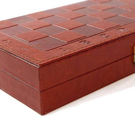 Juego De Ajedrez Forrado Cuerina