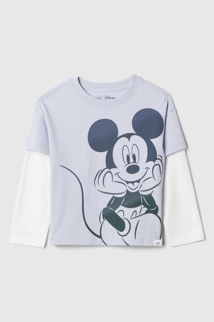 Remera Gráfico Manga Larga Toddler Niño Jet Stream Blue 337