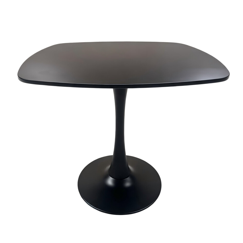 MESA DE COMEDOR MDF NEGRO TULIP CUADRADA