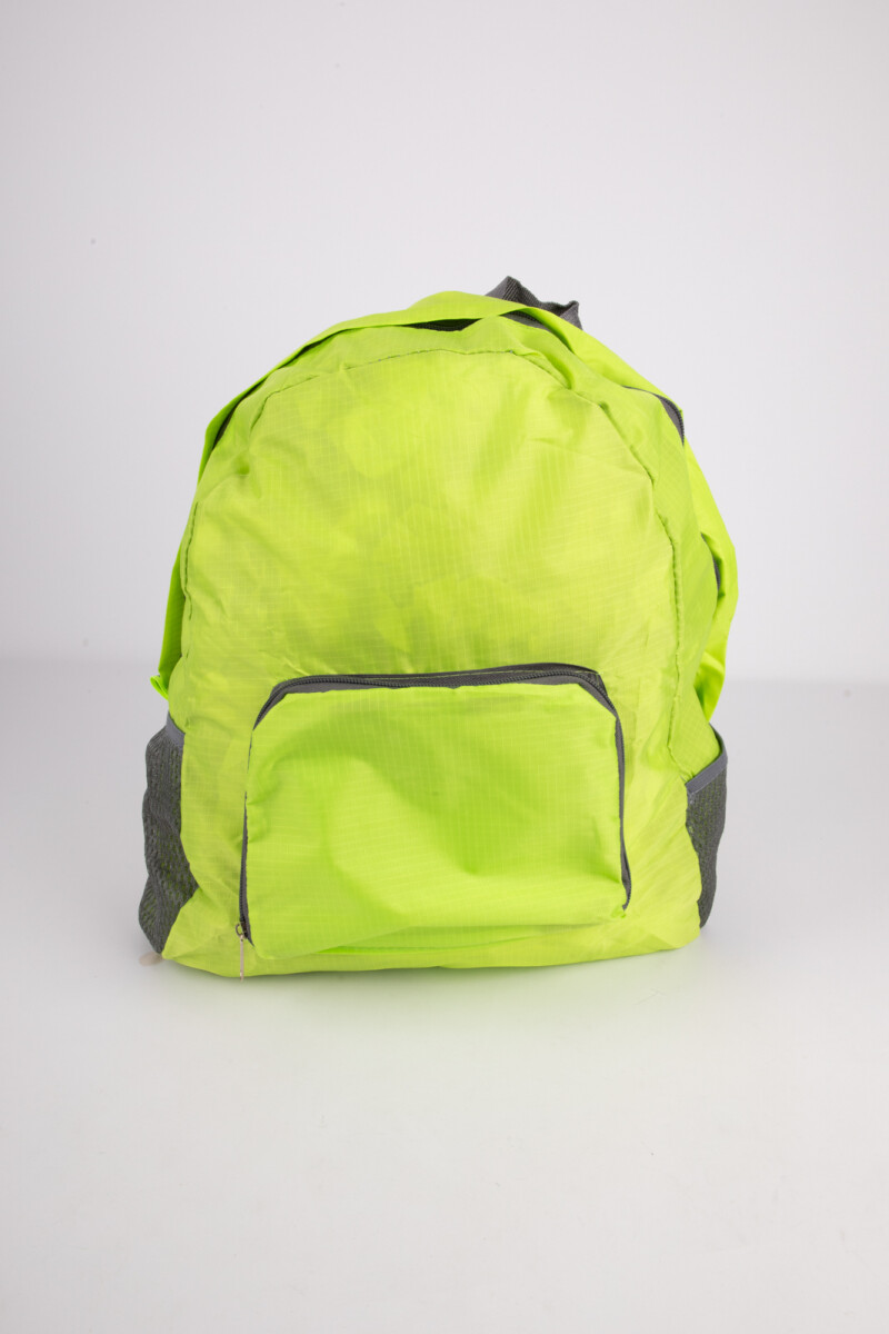 MOCHILA PLEGABLE VIAJE Verde Lima