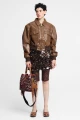 FALDA CORTA DE LENTEJUELA Marron