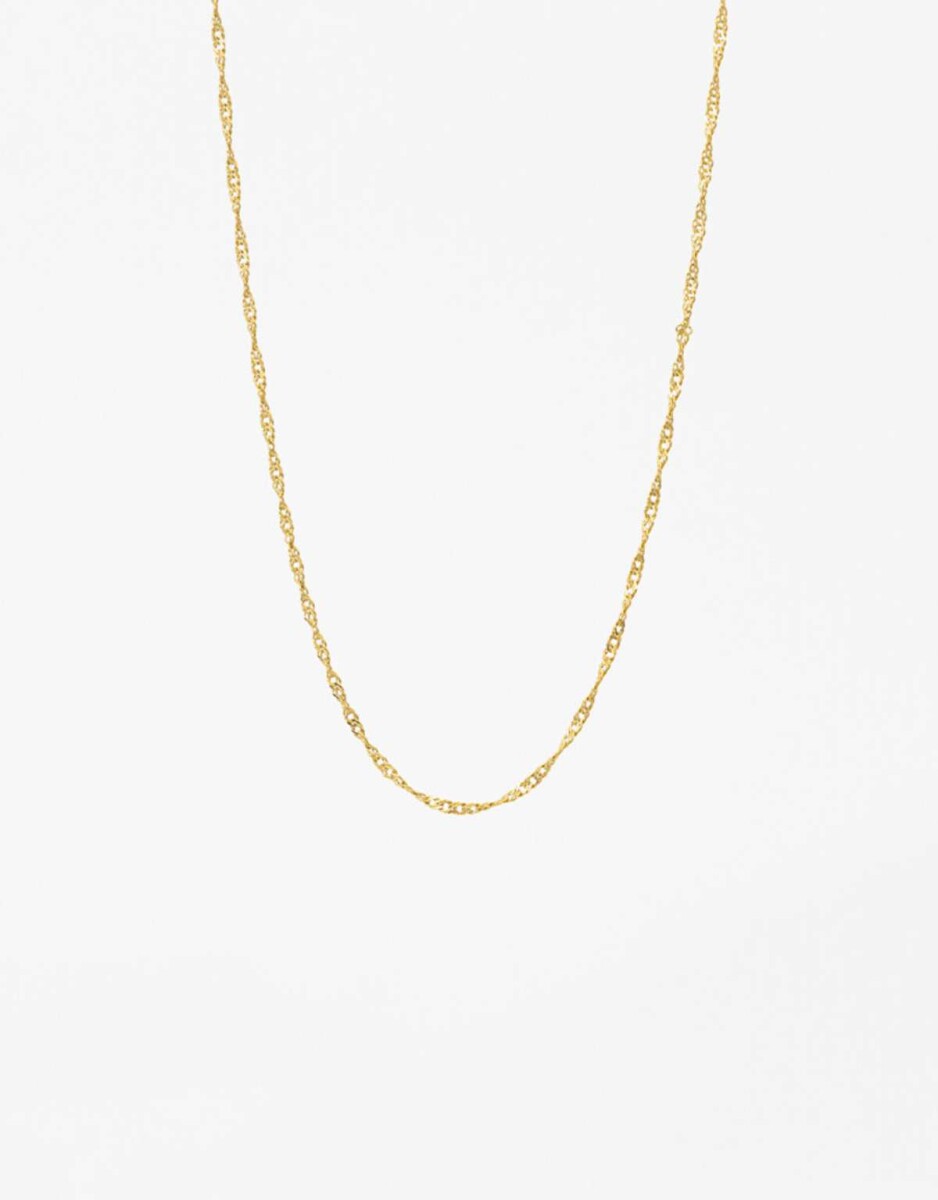 Collar Cadena Fina Acero - Dorado 