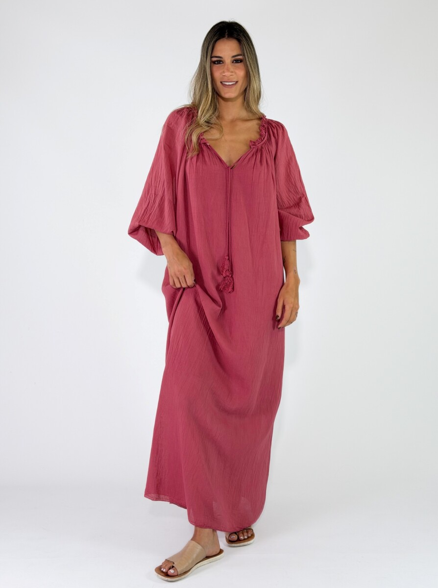 VESTIDO MUSTIQUE - LADRILLO 