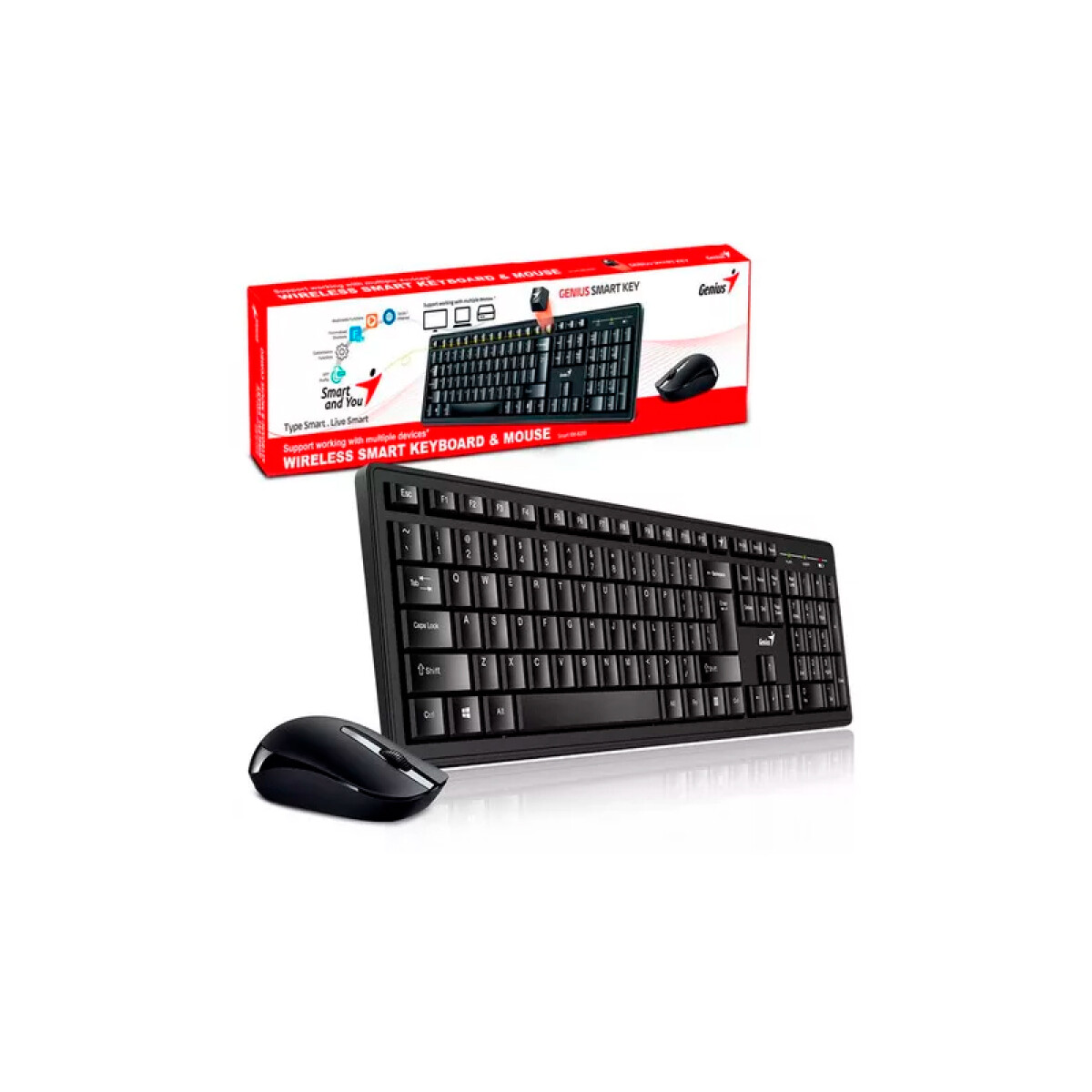 Combo Genius: Teclado+Mouse USB KM-8200 
