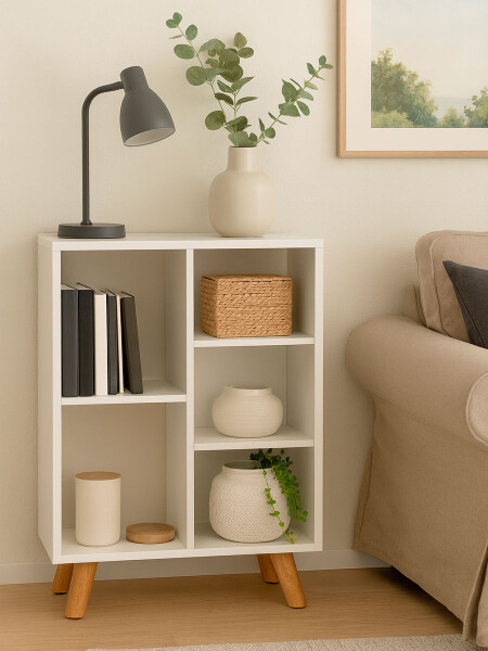 BIBLIOTECA DUAL BLANCO