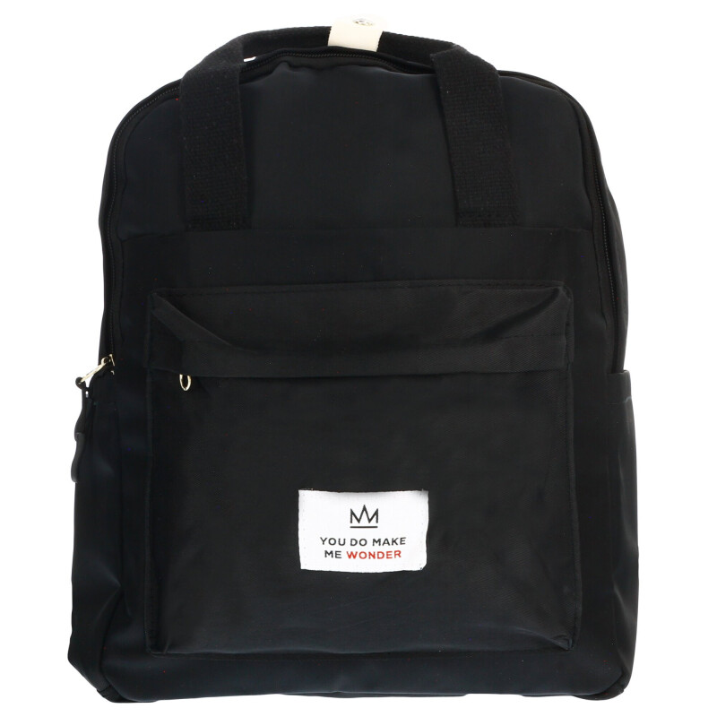 Mochila Miss Carol LIZ de tela Negro