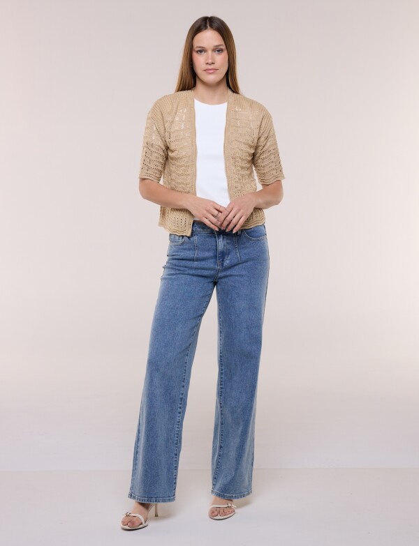 Bolero Tejido Calado BEIGE