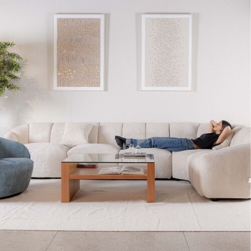 Sofá Esquinero Tratto / Crudo Sofá Esquinero Tratto / Crudo