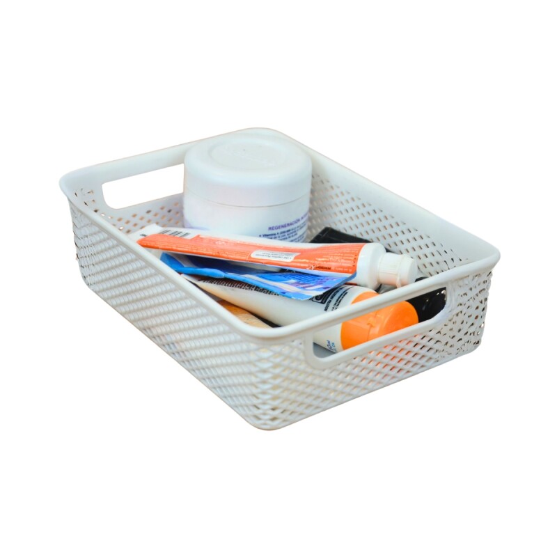 Cesto organizador calado línea M BLANCO