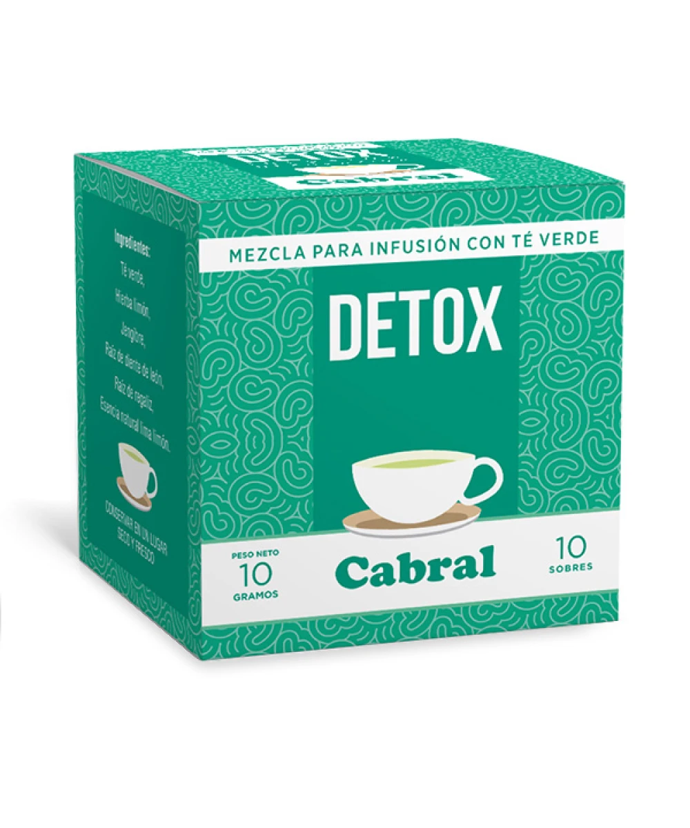 Té Détox Cabral 10 Unidades 