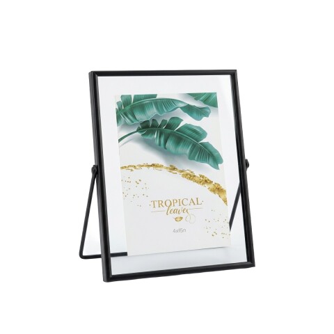 PORTARRETRATO METAL NEGRO 15.1X20.1CM Unica