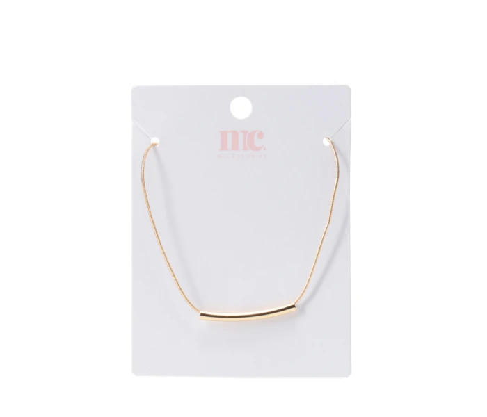 Collar cadena con pieza metalica Gold