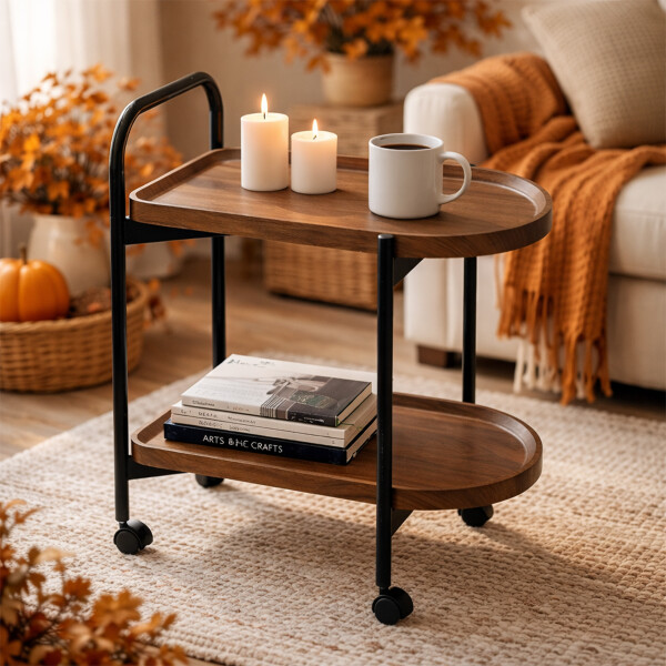 Mesa Auxiliar Giratorio De Madera Mesa Auxiliar Giratorio De Madera