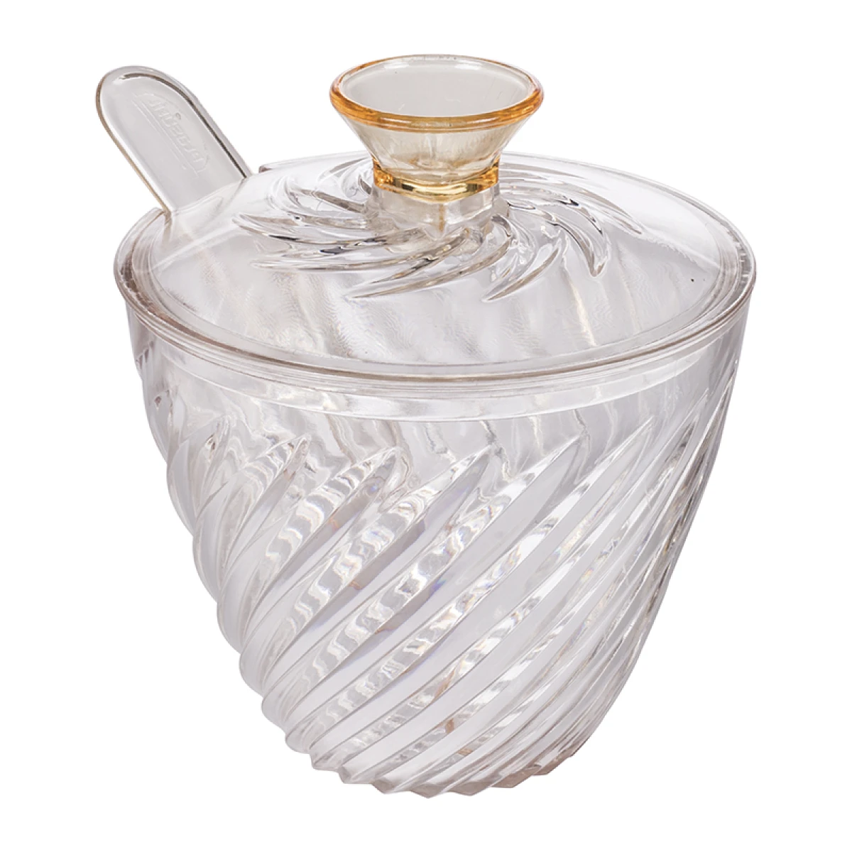 Azucarero Plástico Twist con Cuchara 300ml - ORO 