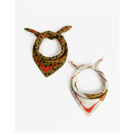 Set De Pañuelos Día De La Madre Estampado Animal Print