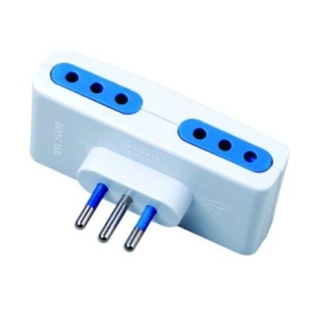 ADAPTADOR MODULAR 4 SALIDAS BLANCO SL1012 Sin color