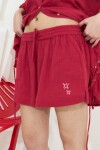 Short con bolsillos rojo