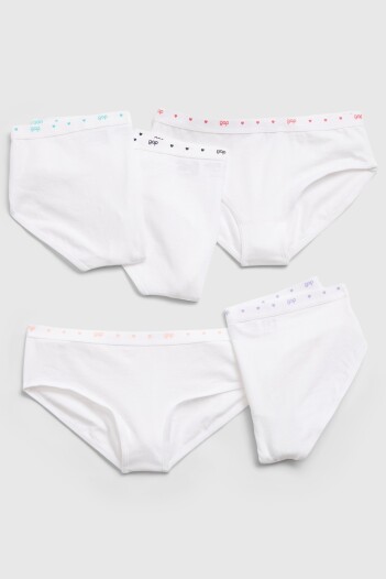 Bombachas Pack X5 Niña White000