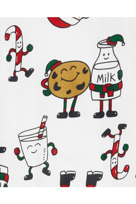 Pijama dos piezas de algodón diseño papá noel Sin color