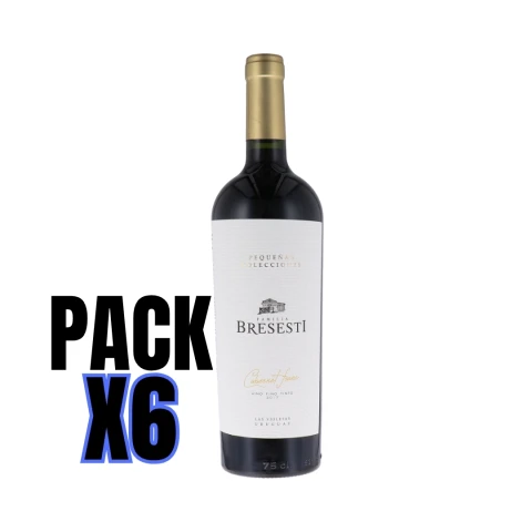 Vino Pequeñas Colecciones Bresesti Cabernet Franc pack 6 uni Vino Pequeñas Colecciones Bresesti Cabernet Franc pack 6 uni