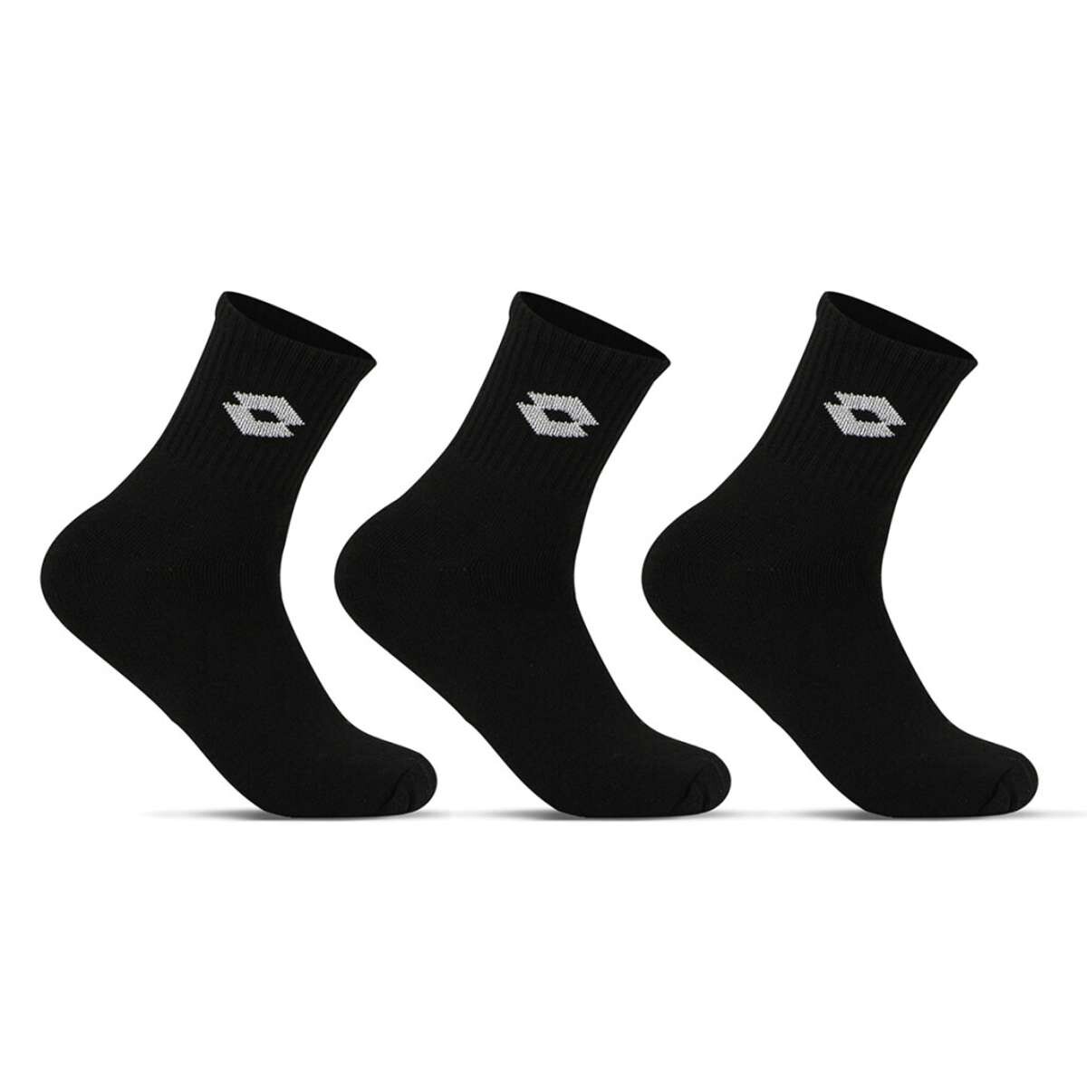Lotto Medias Larga Tripack 35/38 - Negro-Blanco 