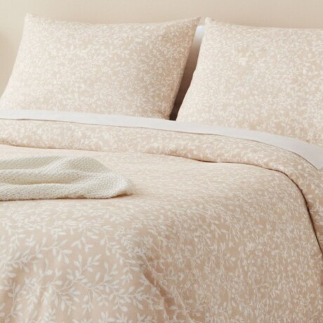 Juego de Sábanas Richmond Queen Size Hojas Grises