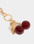 Llavero Glitter Llavero Y Charm Cereza Glitter - Rojo Burdeaux