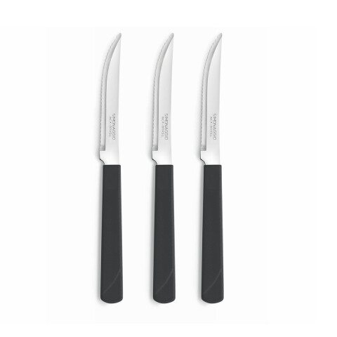 Set X3 Cuchillos Treviso de Simonaggio NEGRO