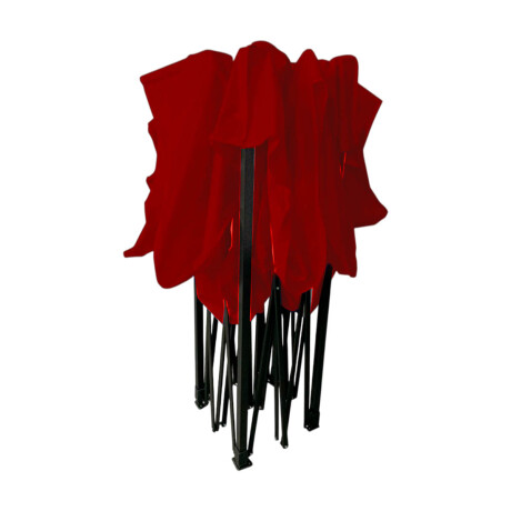 Gazebo 3x3mt Toldo Carpa Uv30 Impermeable Resistente Rojo