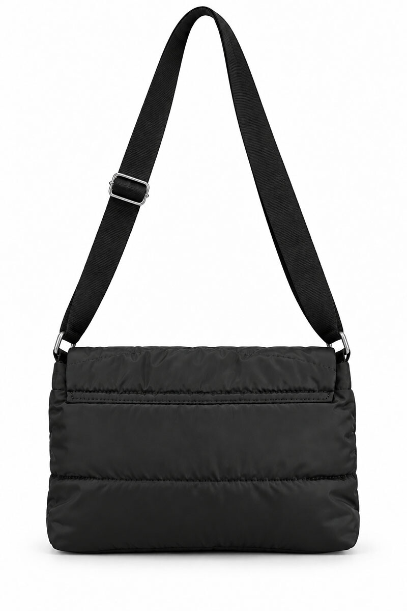 Cartera UNIQUE Puffer regulable Negro