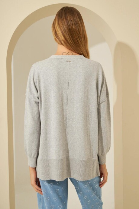 CARDIGAN MALENA GRIS