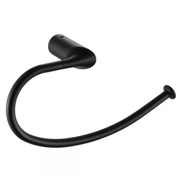ACCESORIO TOALLERO CURVO NEGRO MATE PARA BAÑO Accesorio Toallero Curvo Negro Mate Para Baño