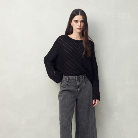SWEATER CAPUCINE Negro