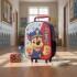 Mochila Infantil Paw Patrol 3d Con Carro 30 Cm azul