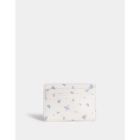 Tarjetero Doble Bolsillo Estampado Flores
