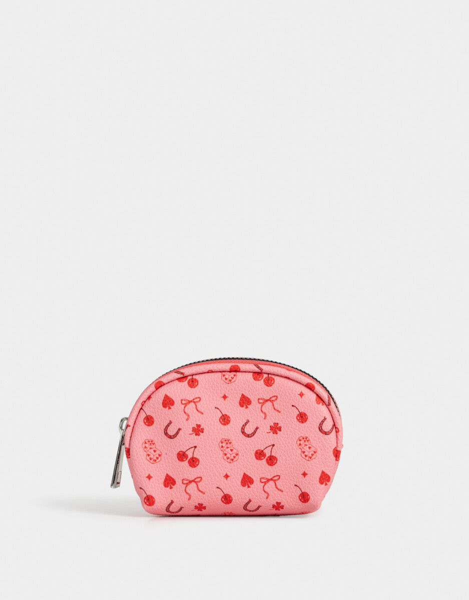 Monedero Cuerina Estampada 