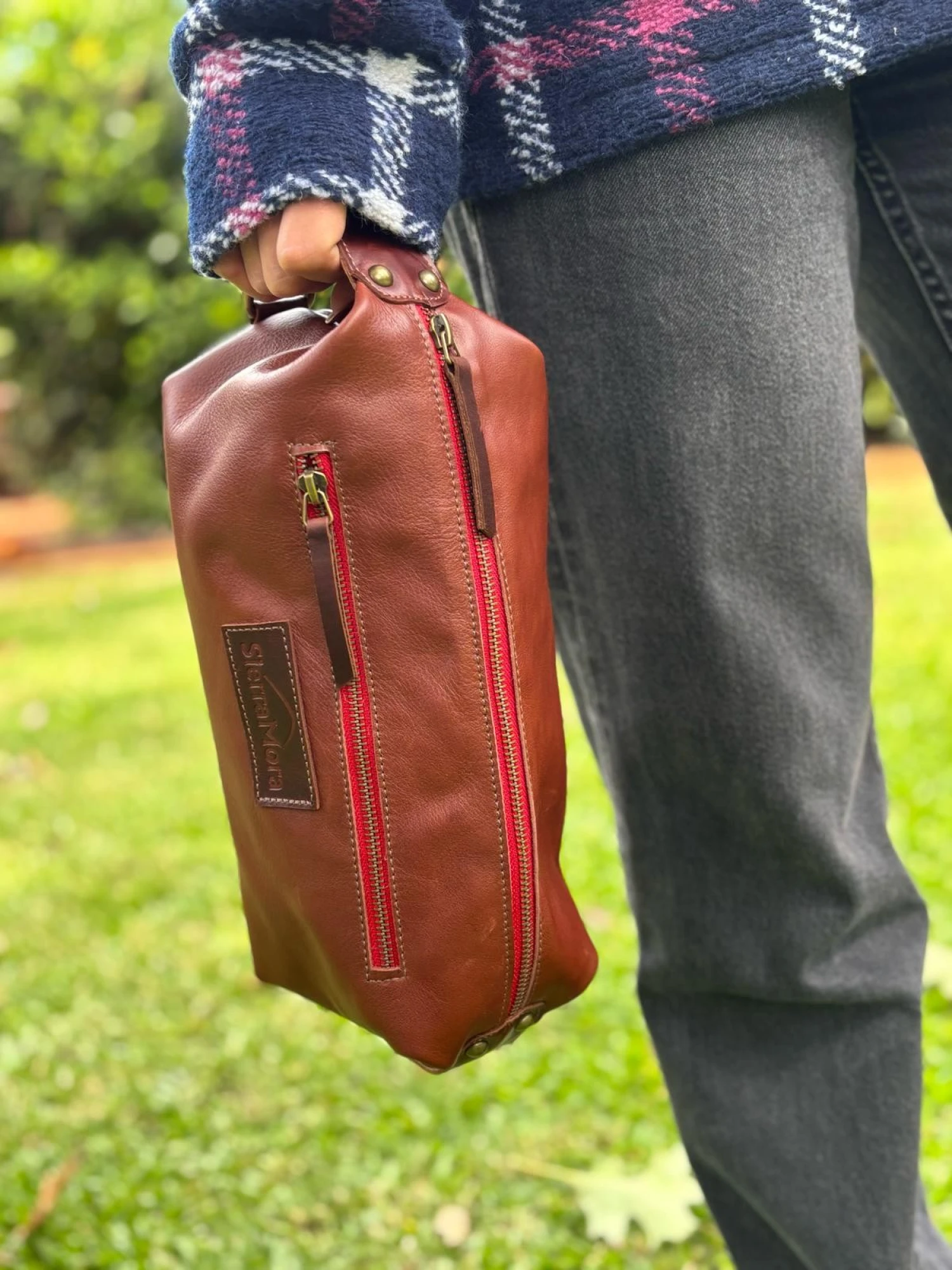 Necessaire de Cuero Caramel