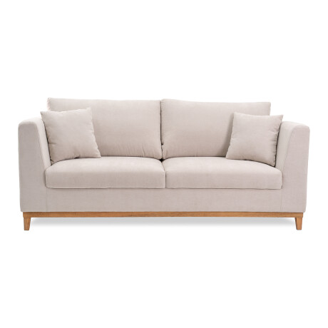 Sofá Belfast - Tela Microfibra - 3 cuerpos 2203 (Beige)