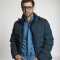 Campera capitoneada azul