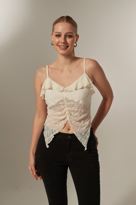 Tops Rommas Marfil / Off White