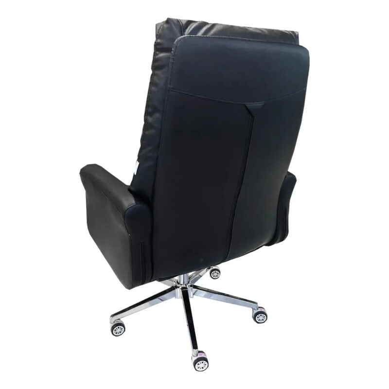 Silla de oficina Giratoria en Ecocuero Modelo Boss Negra Silla de oficina Giratoria en Ecocuero Modelo Boss Negra