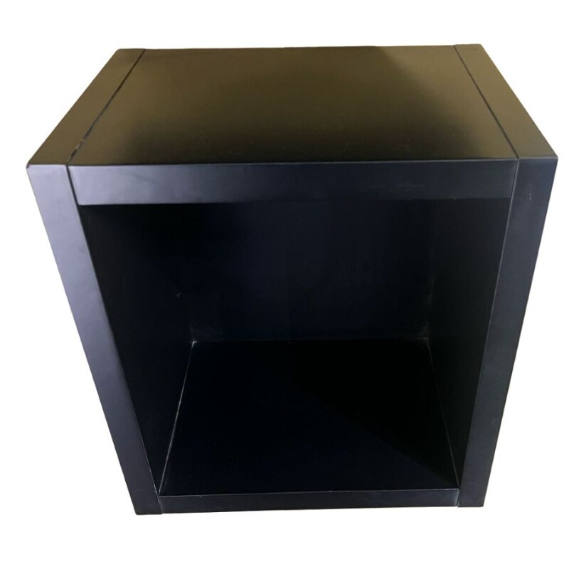 Cubo decorativo flotante para pared - Negro Cubo decorativo flotante para pared - Negro