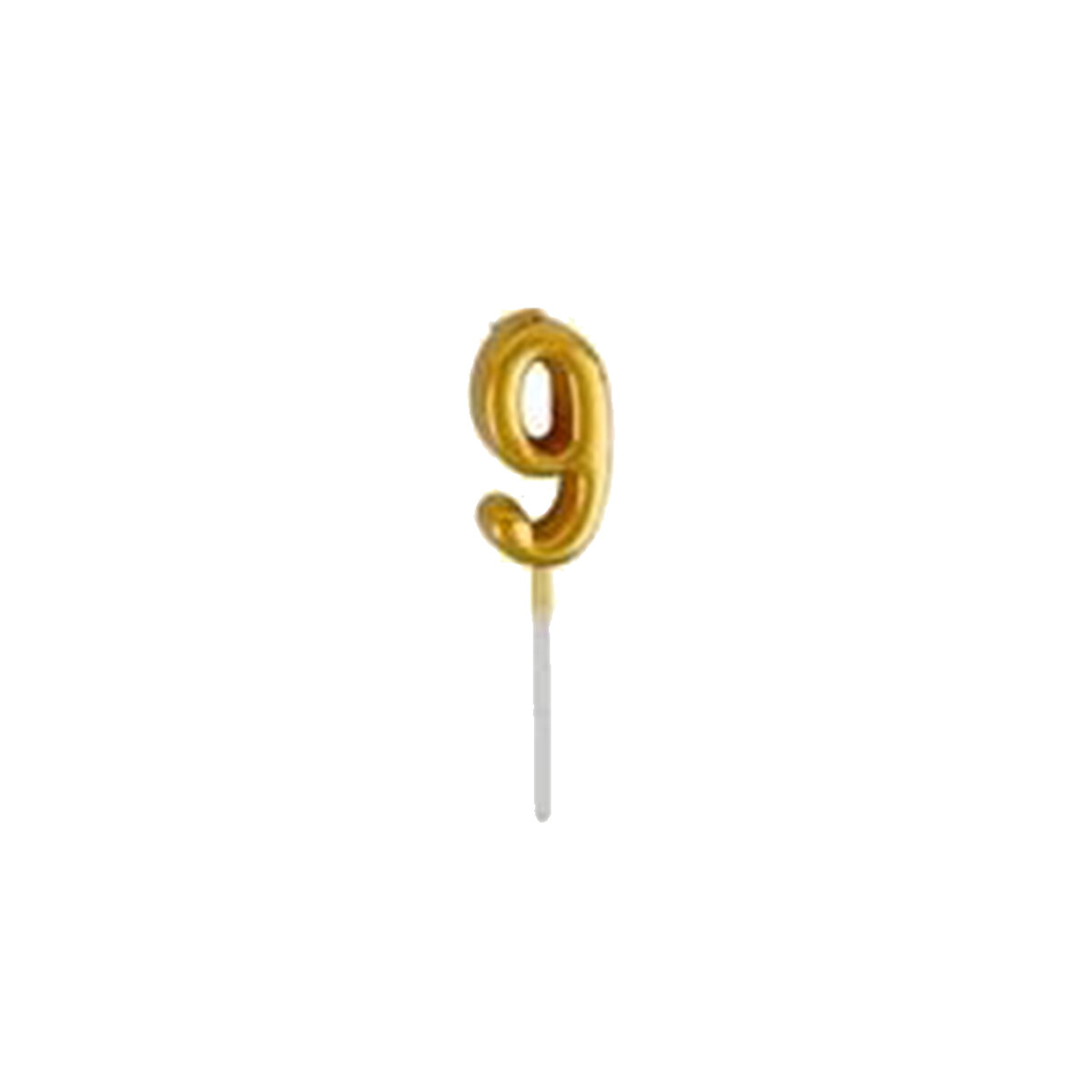 Vela dorada números - Número 9 