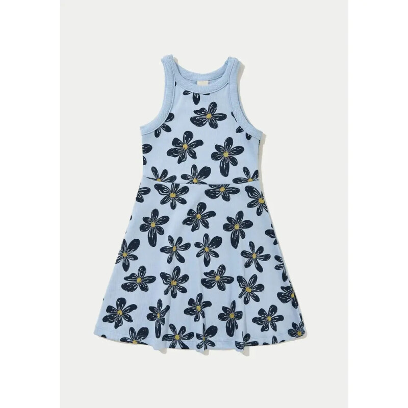 VESTIDO CURTO FEM AZUL CLARO