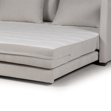 Sofá Cama Quito - 176 - Tela Microfibra TC1009 (Plata)