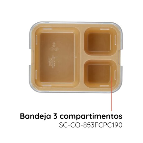 Tapa para Bandeja de 3 Compartimentos 22,1 x 16 x 4,8 cm Tapa para Bandeja de 3 Compartimentos 22,1 x 16 x 4,8 cm