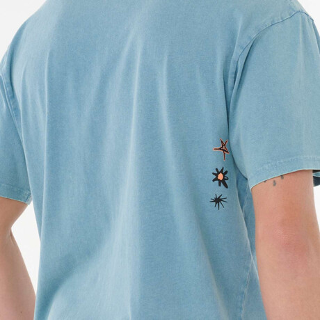 Remera Rip Curl Raw Energy Bubble Celeste