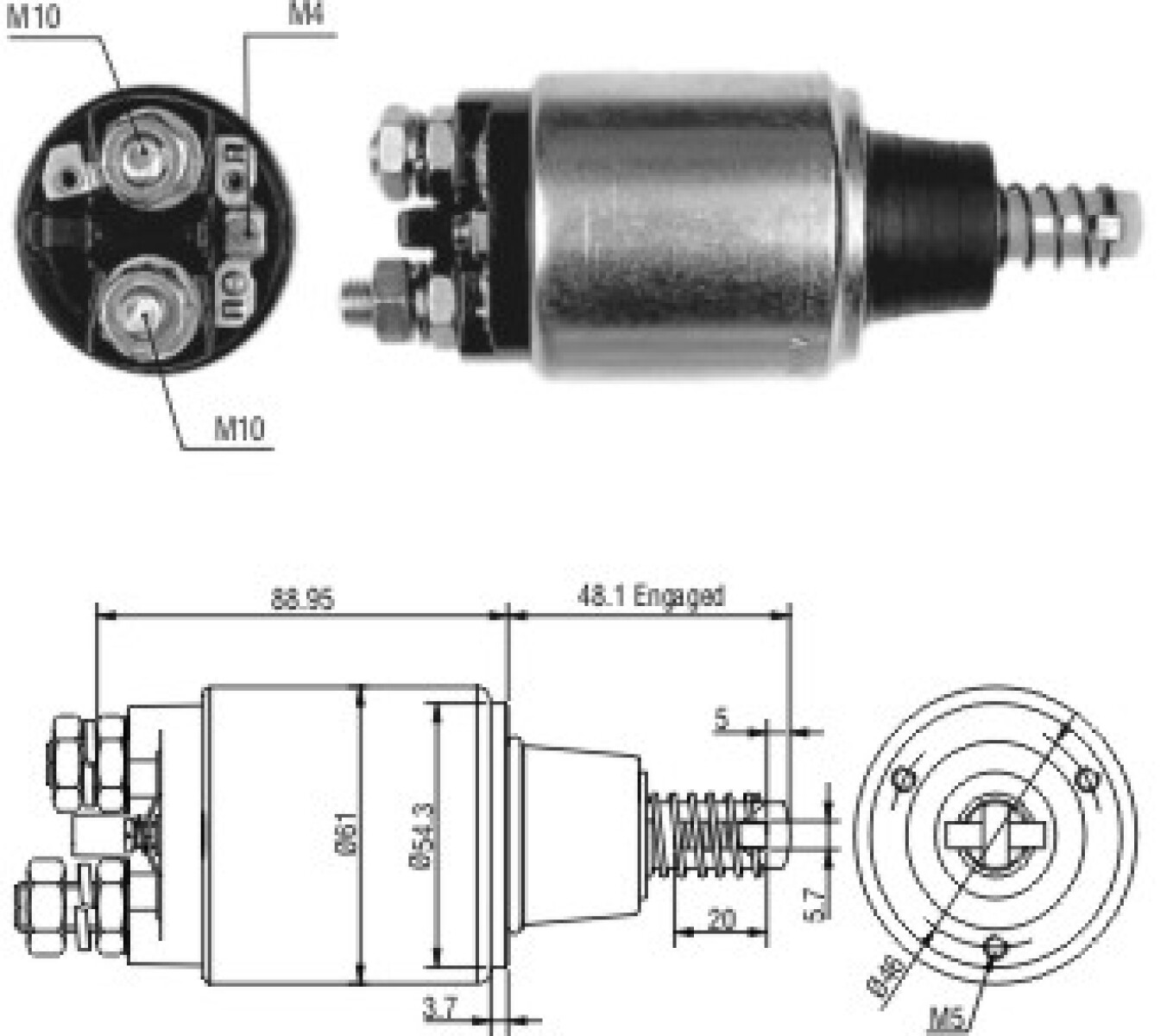AUTOMATICO DE ARRANQUE - EMBOLO PLASTICO/CAPUCHON 24V ZM 